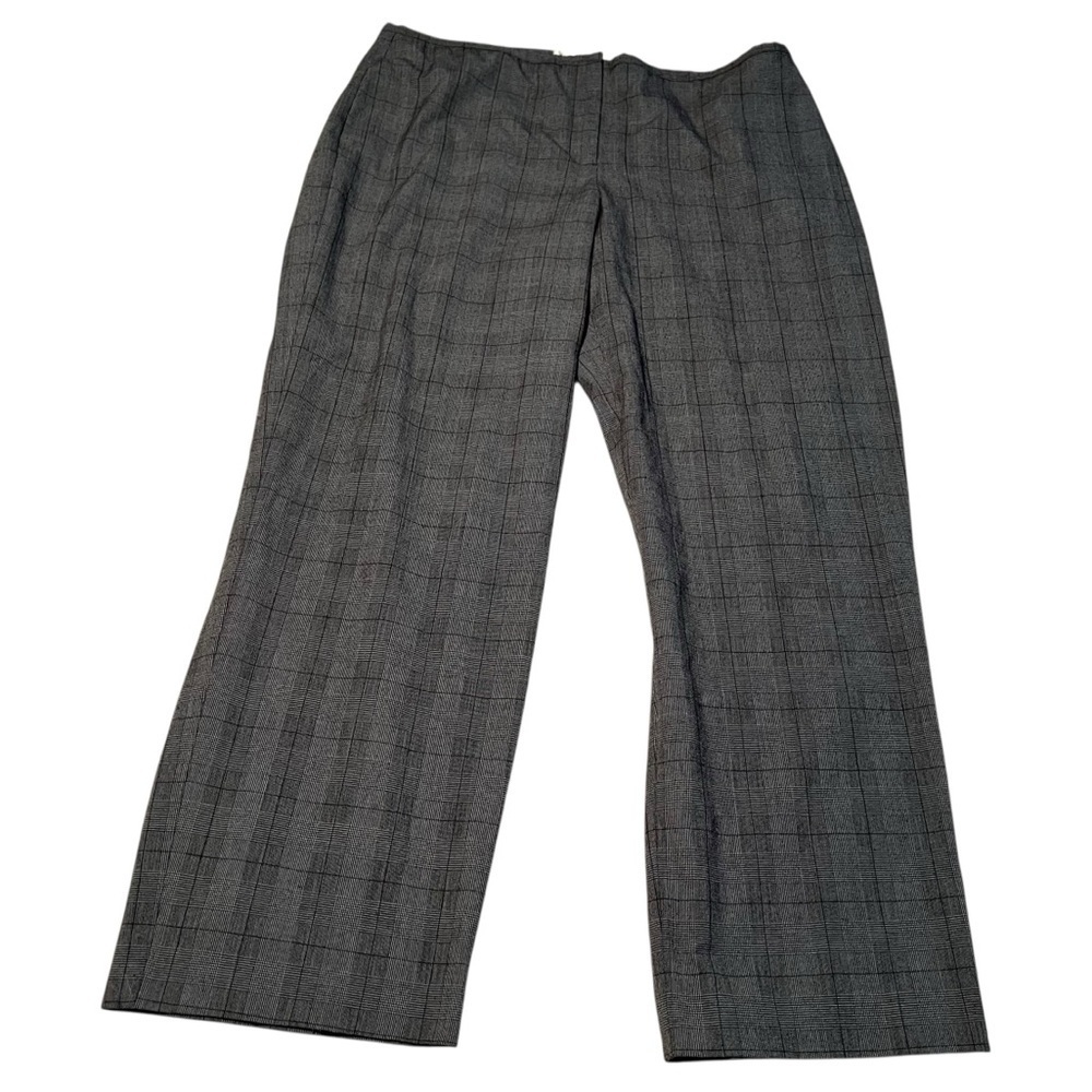 Vintage Emma James Liz Claiborne Women's Size 18 Trousers Dress Pants Gray Plaid